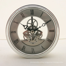 Silver Color 97 mm Skeleton Fashion Design Decor Room Wall Clock